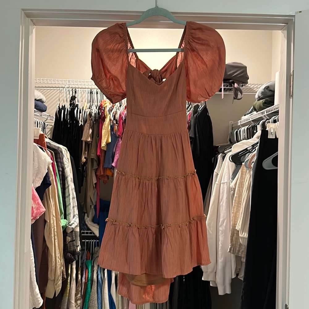 Burnt orange dress